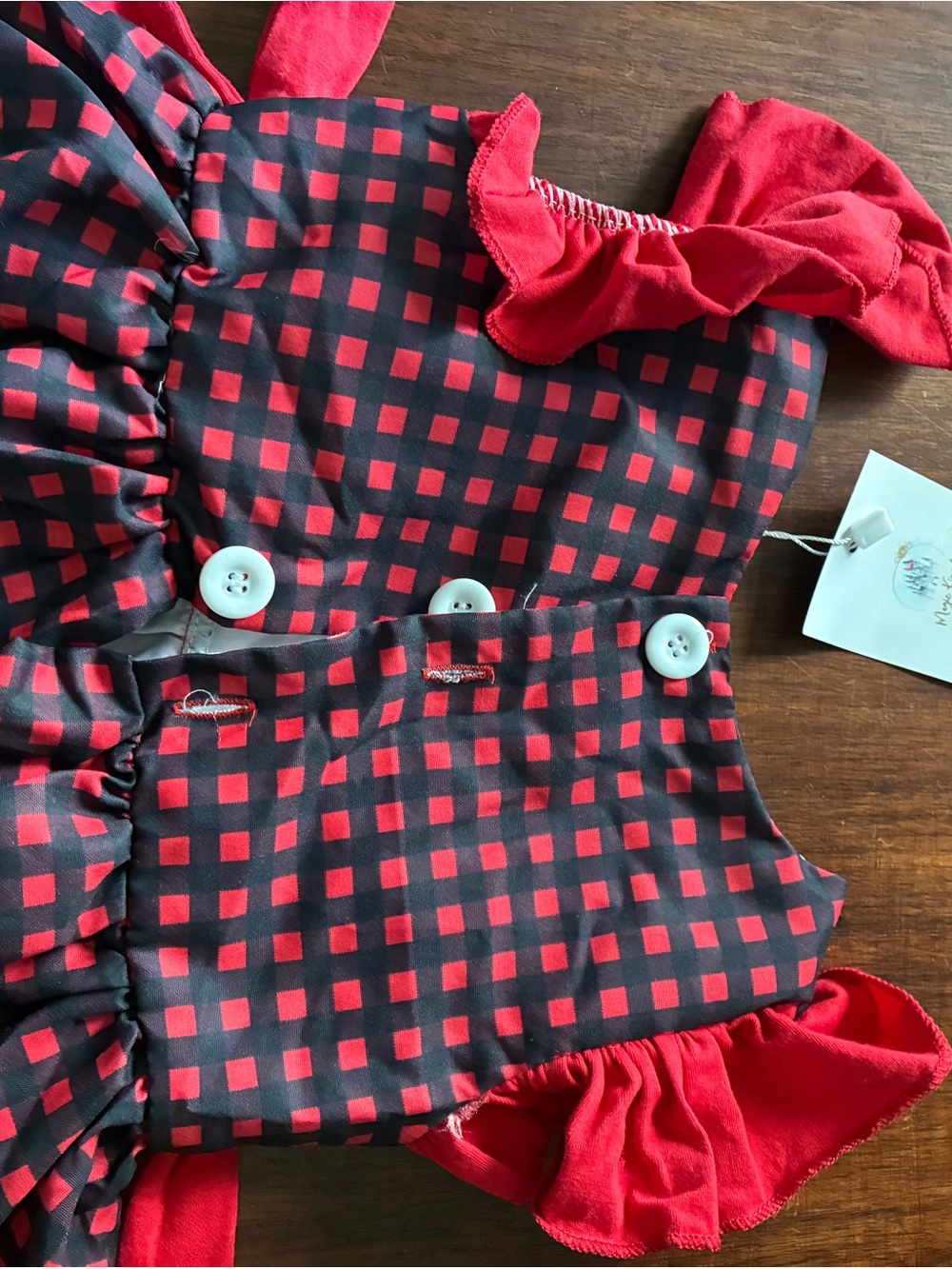 Georgia Bulldogs Toddler One-Piece Bodysuit with Bow Accents NWT 2T - Picture 5 of 6